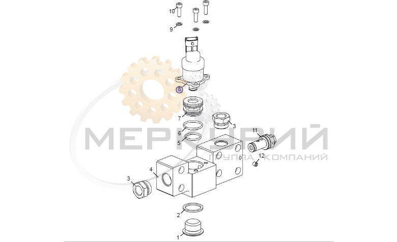 Регулятор производительности (Дозатор) двигателя ЯМЗ-6565