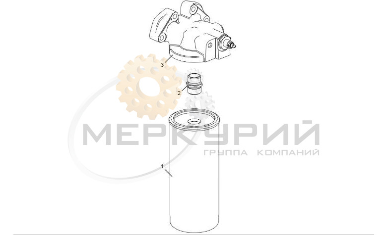 Масляный фильтр двигателя ЯМЗ-6565